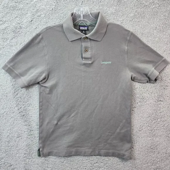 Patagonia Men’s Gray Short Sleeve Golf Polo Shirt Size XXS - Picture 1 of 9